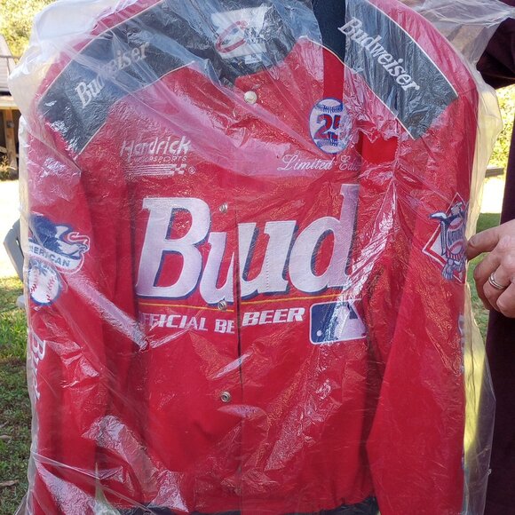 25th Limited Edition Leather Budweiser World Series 1999 Baseball Jacket - Picture 2 of 8